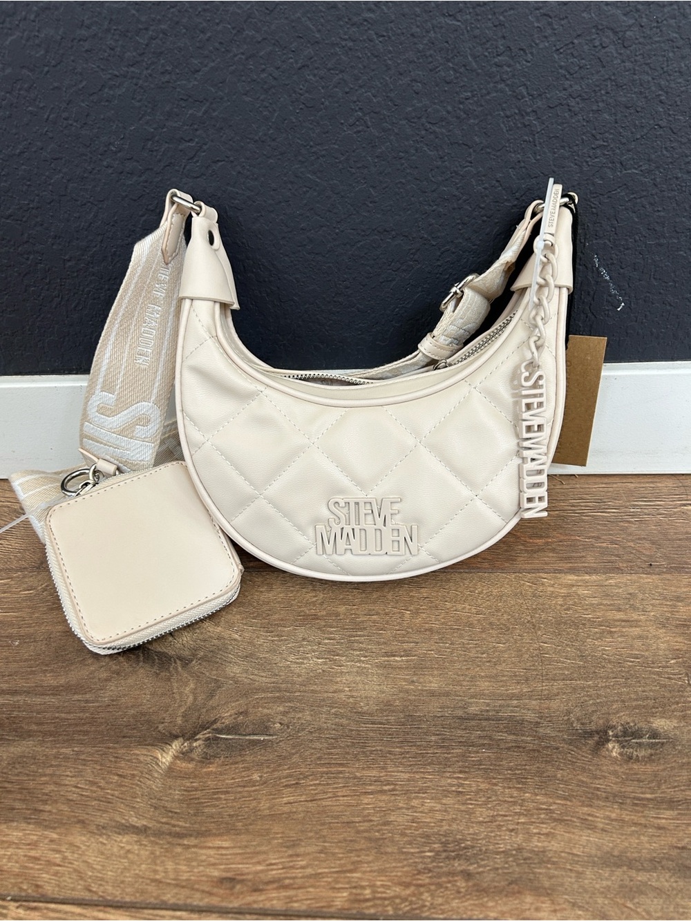Cream Steve Madden bag